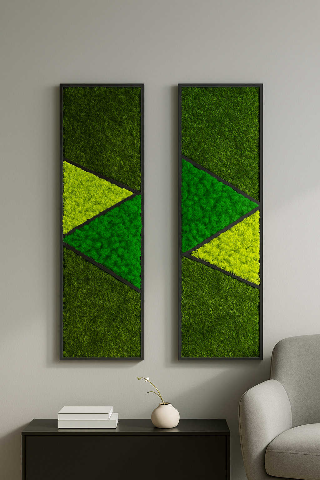 Stabilizuotų samanų paveikslai - 100x30