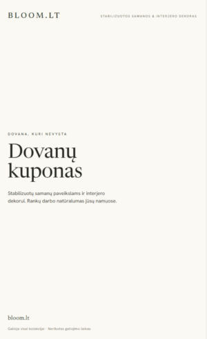 Dovanų kuponas